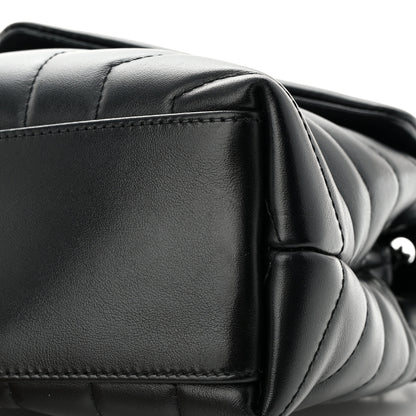 Saint Laurent Calfskin Y Quilted Monogram Monochrome Small Loulou Chain Satchel Black 11 of 15