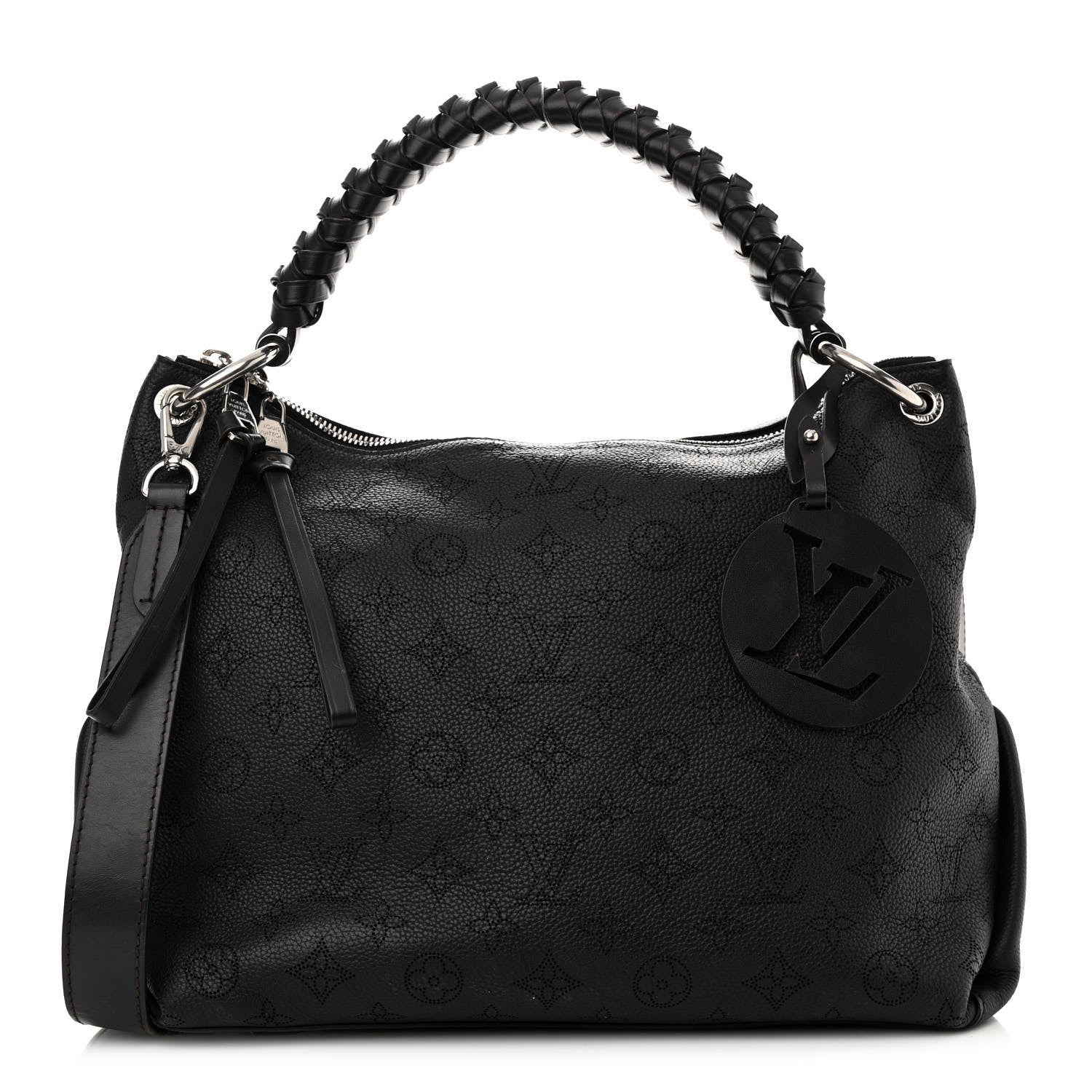 Louis Vuitton Mahina Beaubourg Hobo MM Black 1 of 10