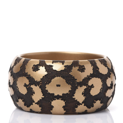 Louis Vuitton Leomonogram Wide Bracelet Gold 2 of 5