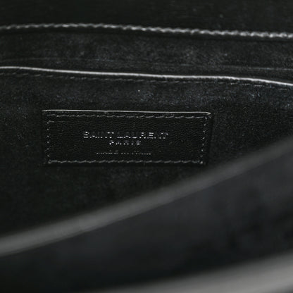 Saint Laurent Calfskin Medium Monogram Sunset Black 6 of 12