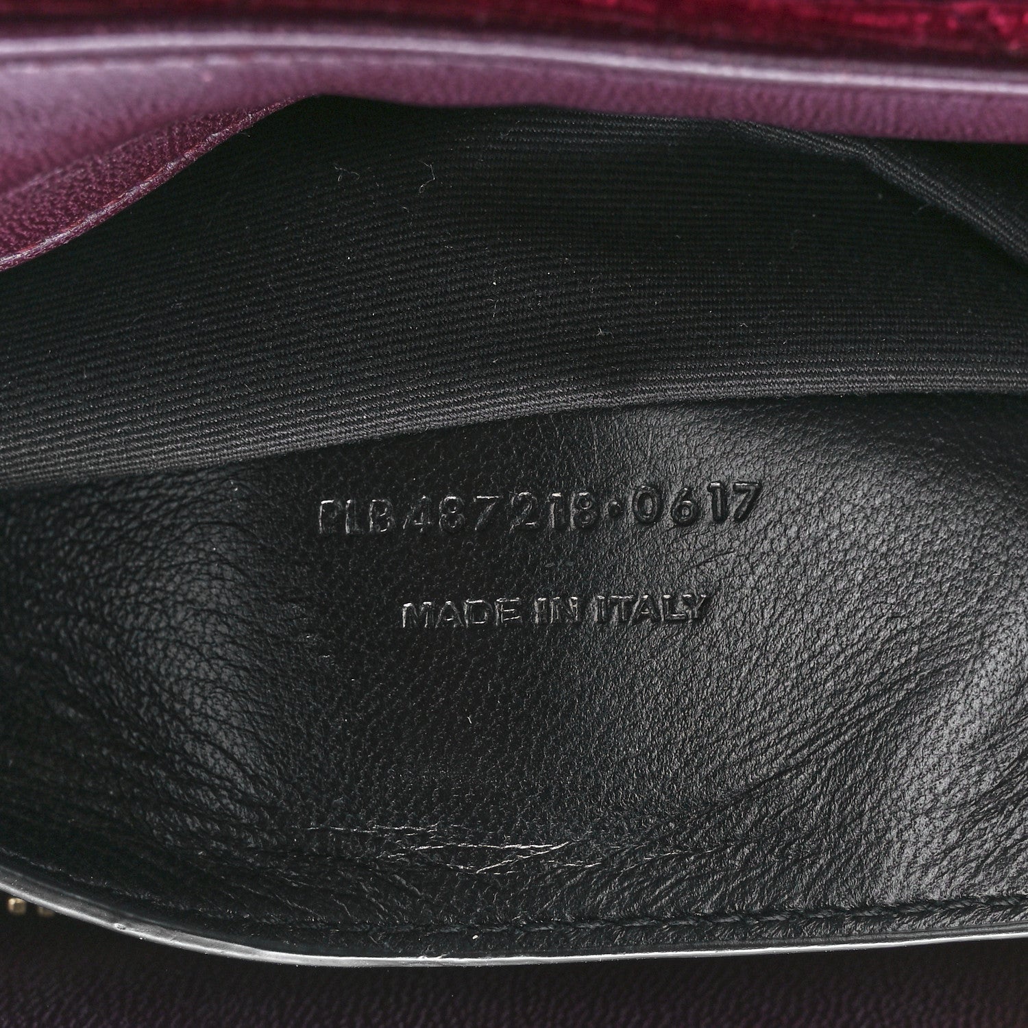 Saint Laurent Velvet Y Quilted Monogram Small Loulou Chain Satchel Burgundy 8 of 12