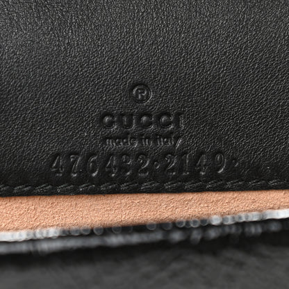 Gucci Velvet GG Monogram Super Mini Dionysus Shoulder Bag Blue Beige Black 6 of 8