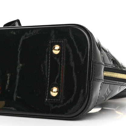 Louis Vuitton Vernis Alma BB Noir Magnetique 9 of 11