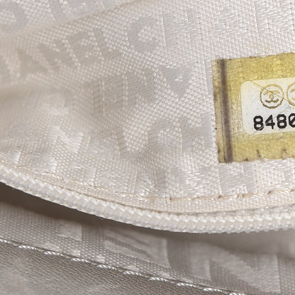 Chanel Metallic Lambskin Camellia Single Flap Silver 9 of 11