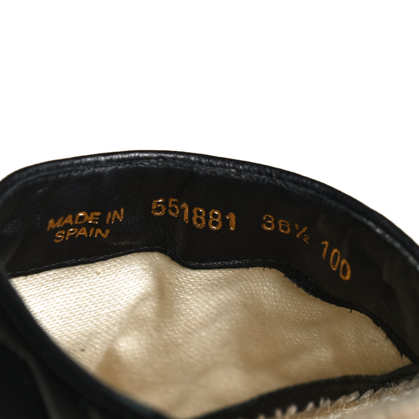 Nappa Matelasse GG Marmont Espadrille Slippers 36.5 Black