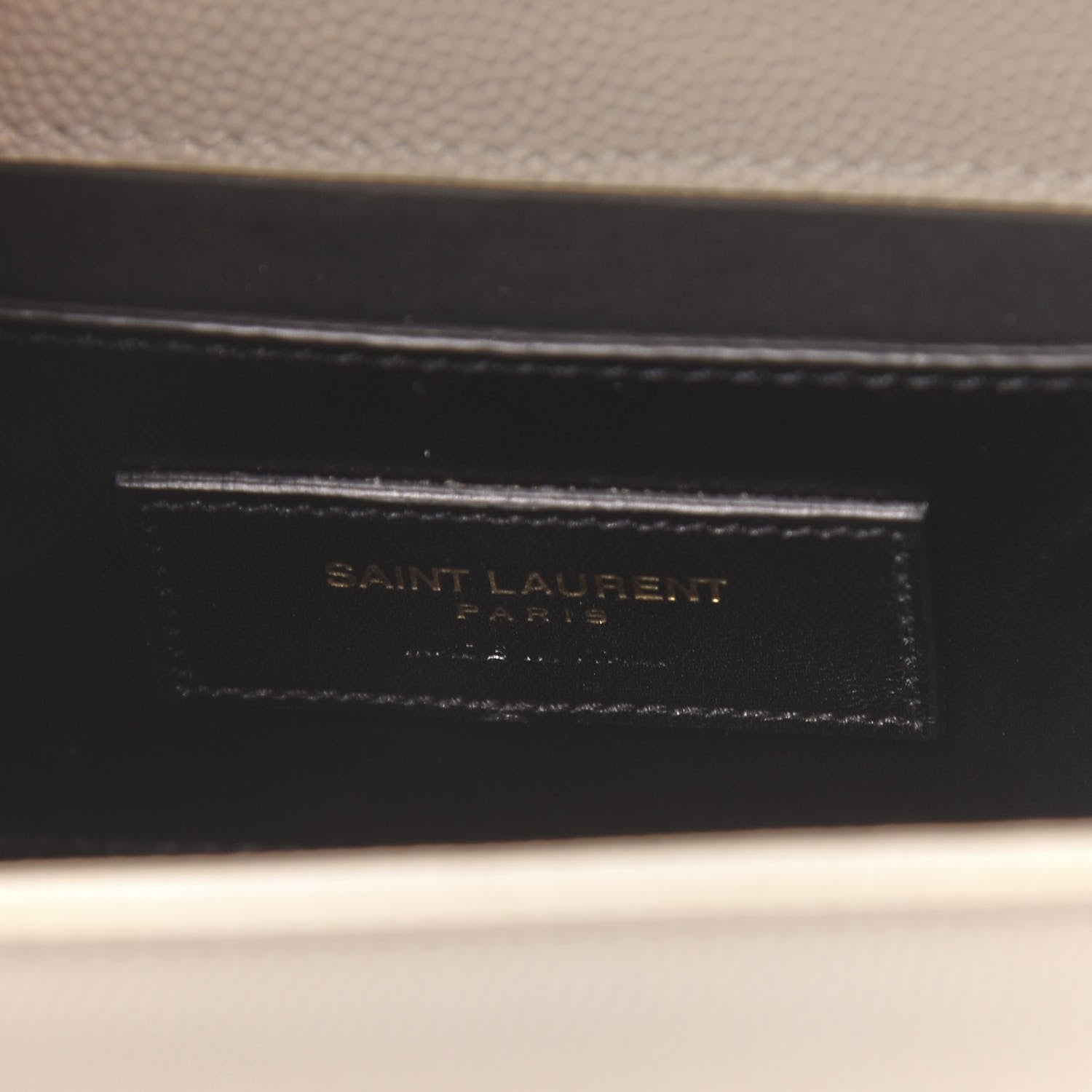Saint Laurent Grain De Poudre Small Monogram Kate Satchel Blanc Vintage 6 of 9
