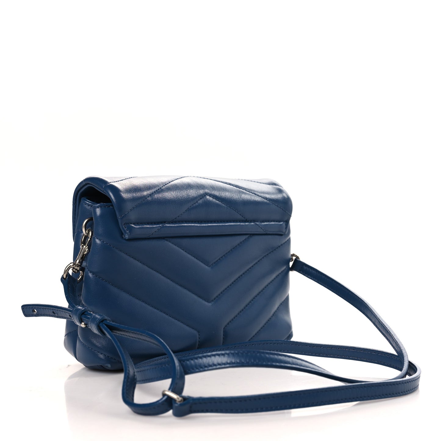 Calfskin Y Quilted Monogram Toy Loulou Crossbody Bag New Cobalt