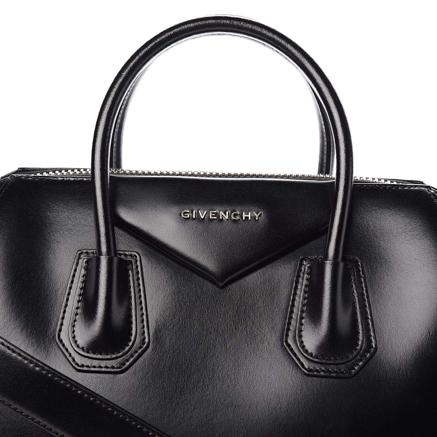 Givenchy Shiny Lord Calfskin Medium Antigona Black 10 of 10