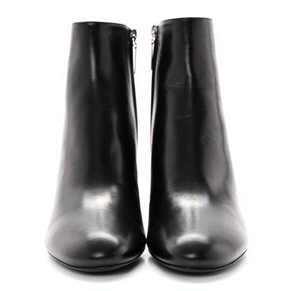Saint Laurent Nappa Vendome Loulou Ankle Zip Boots 39.5 Black 2 of 12