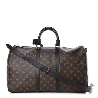 Louis Vuitton Monogram Macassar Keepall Bandouliere 45 1 of 9