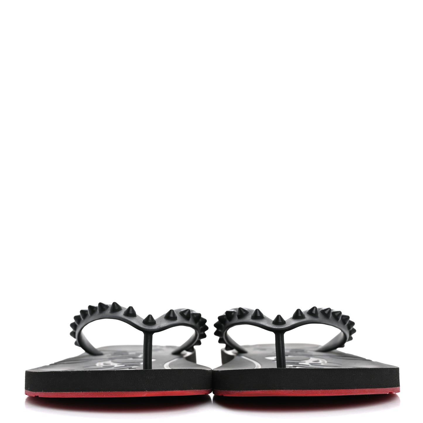 Rubber Spike Loubi Donna Flip Flop 41 Black