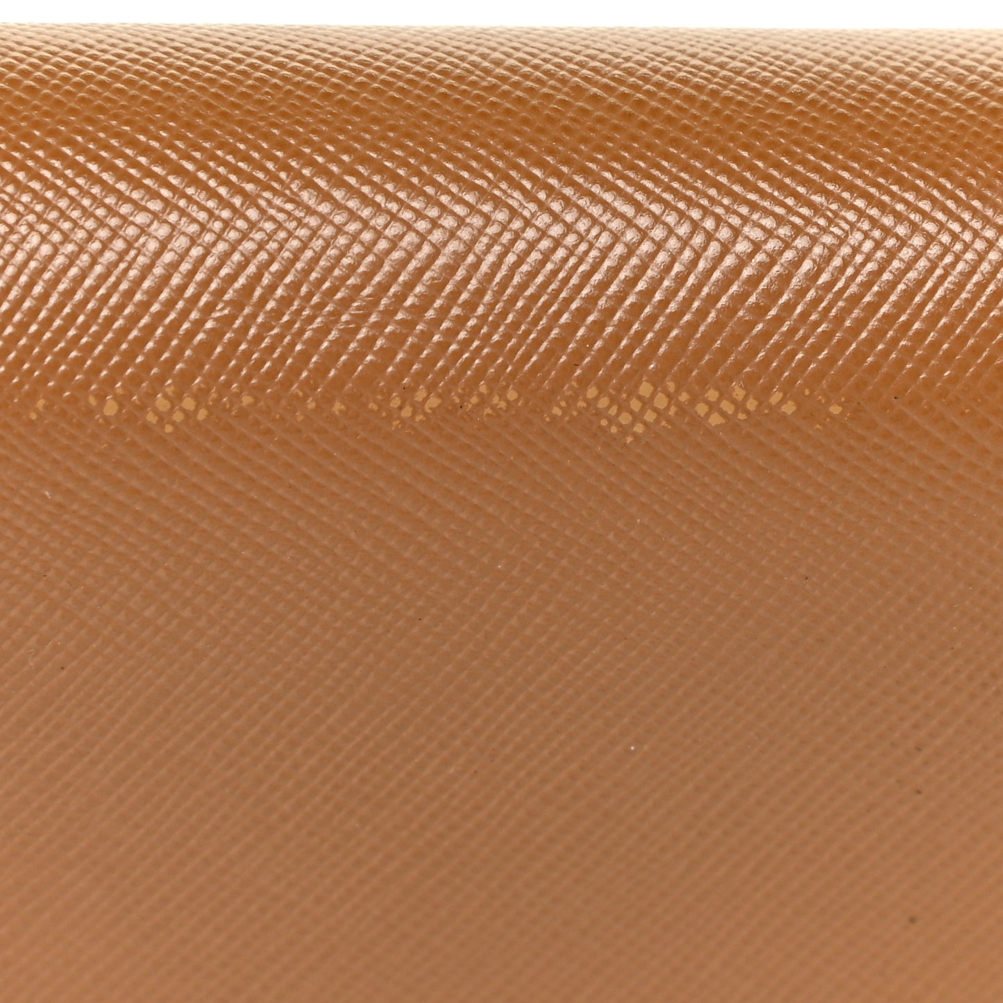 Saffiano Metal Oro Chain Wallet Caramel