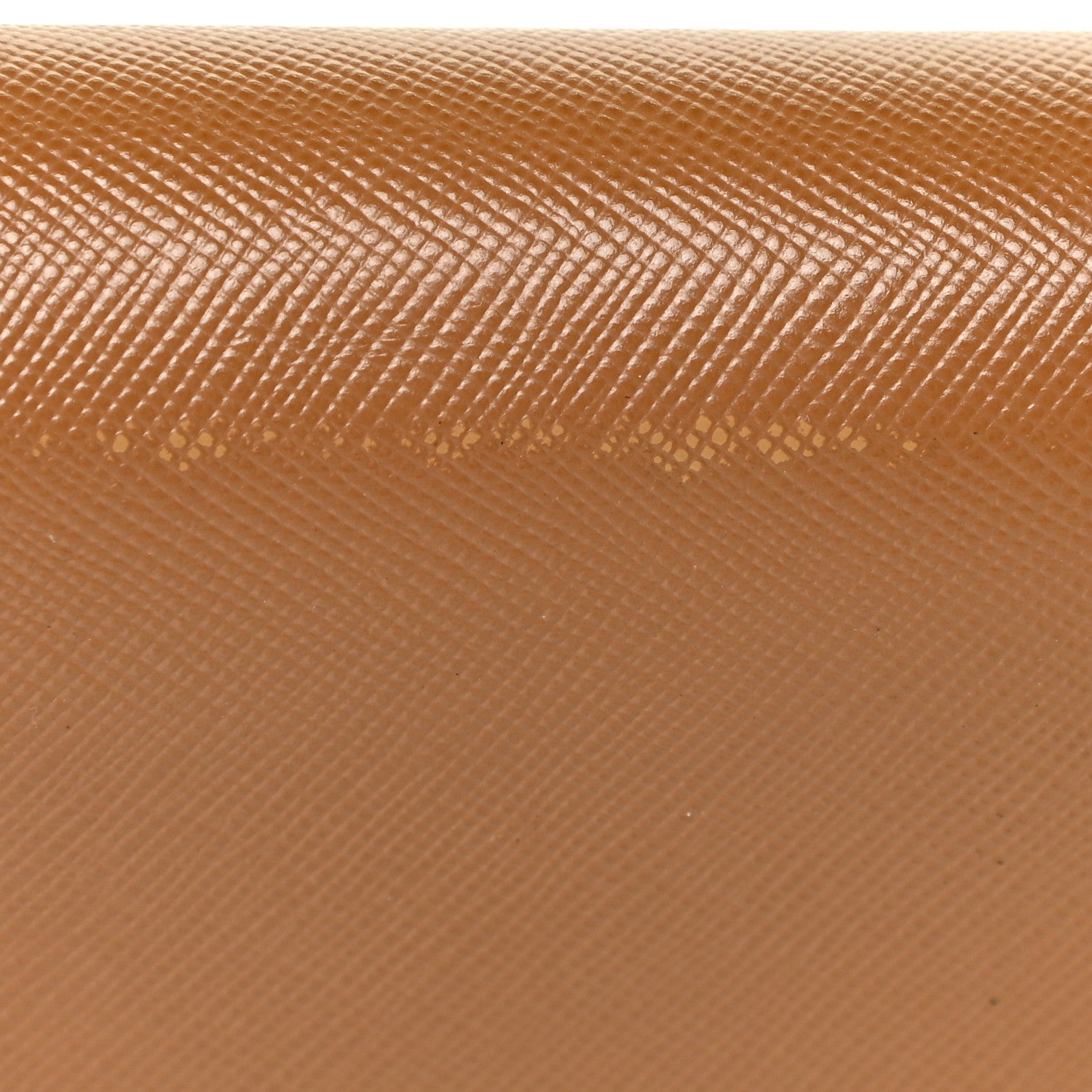 Prada Saffiano Metal Oro Chain Wallet Caramel 15 of 21