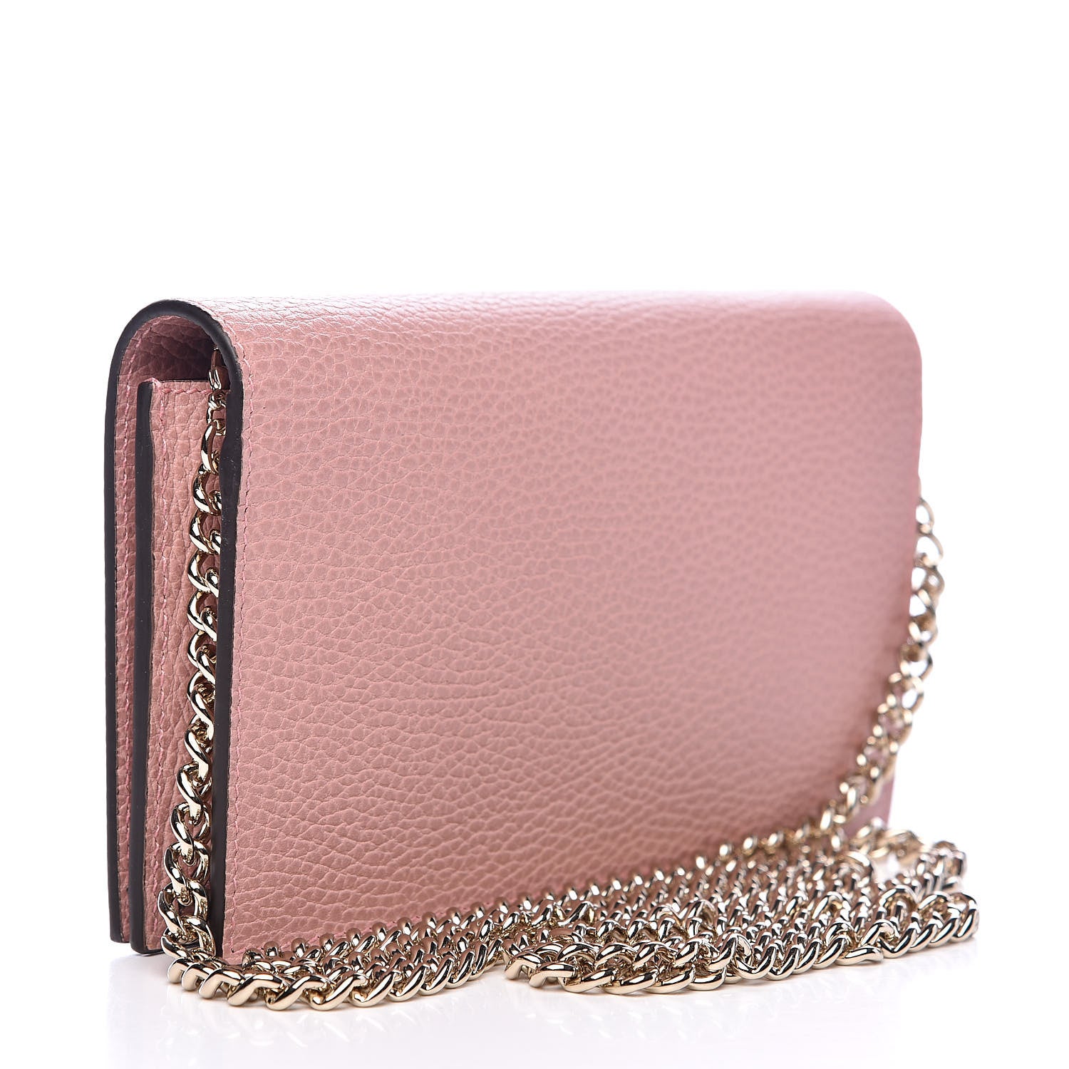 Gucci Dollar Calfskin Medium Betty Chain Wallet Soft Pink 3 of 9