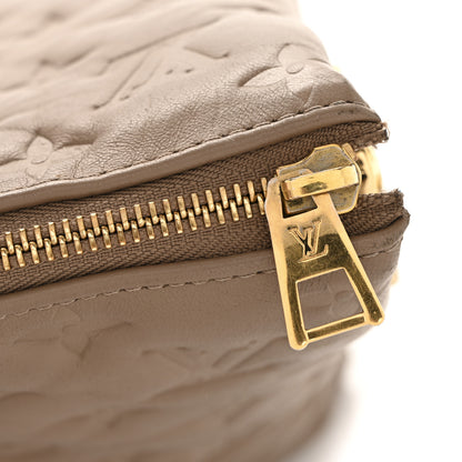 Louis Vuitton Lambskin Embossed Monogram Coussin MM Taupe 10 of 12
