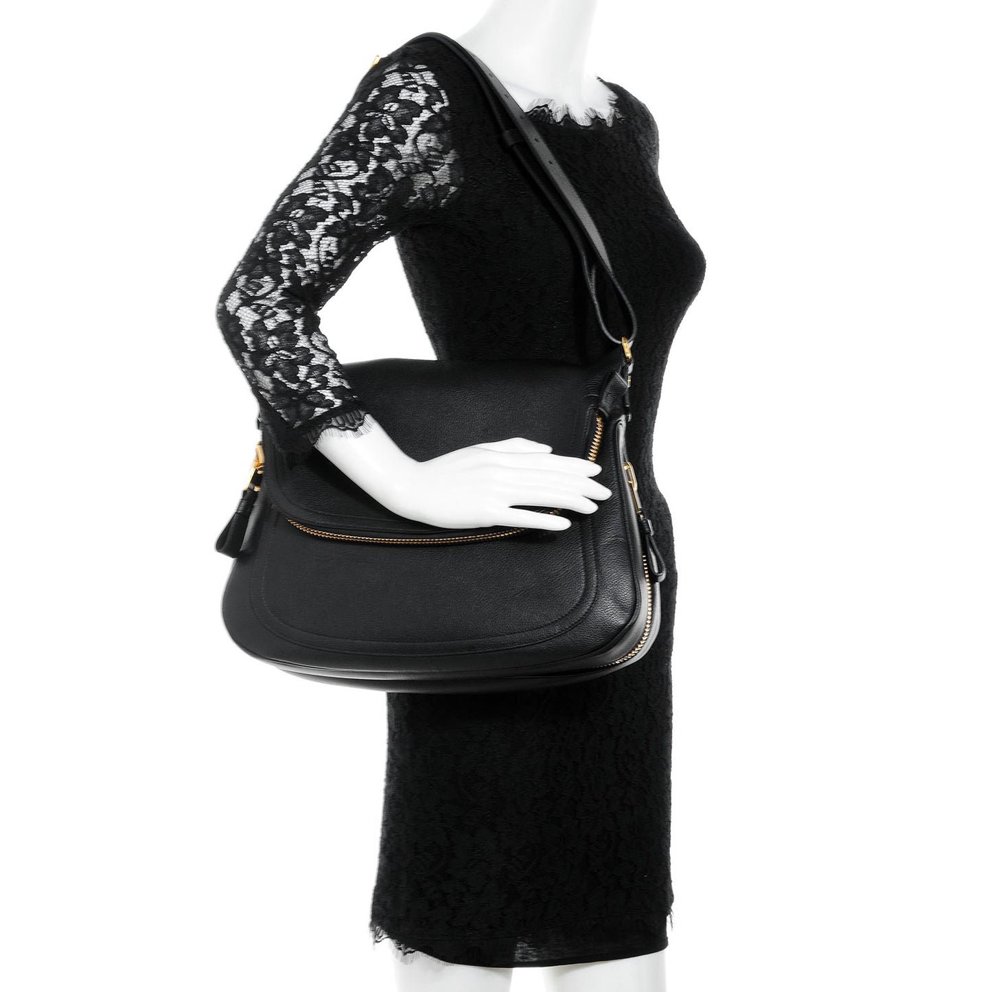 Pebbled Calfskin Large Jennifer Black