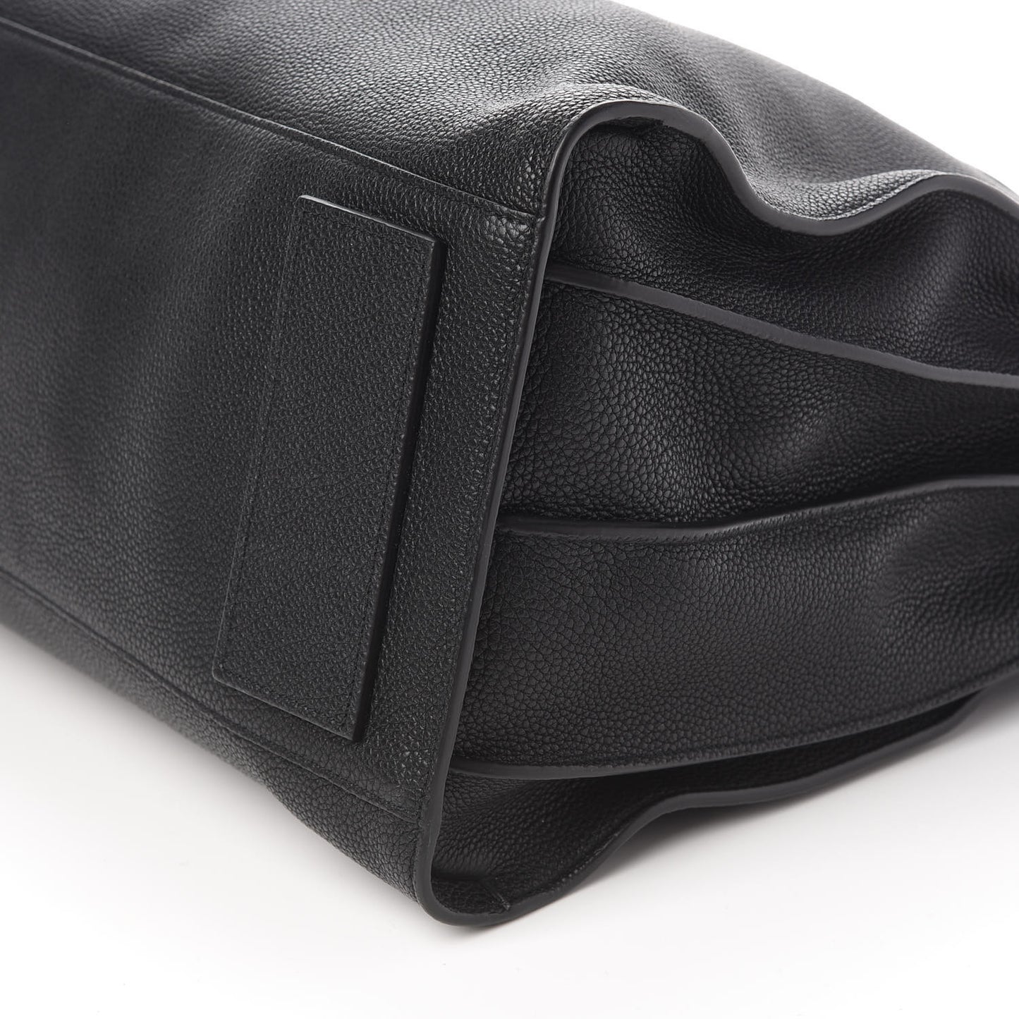 Grained Calfskin Large Souple Sac De Jour Black