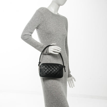 Chanel Calfskin Quilted Cambon Pochette Black 2 of 7