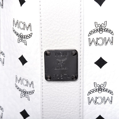 MCM Visetos Medium Liz Reversible Shopper Tote White 9 of 15