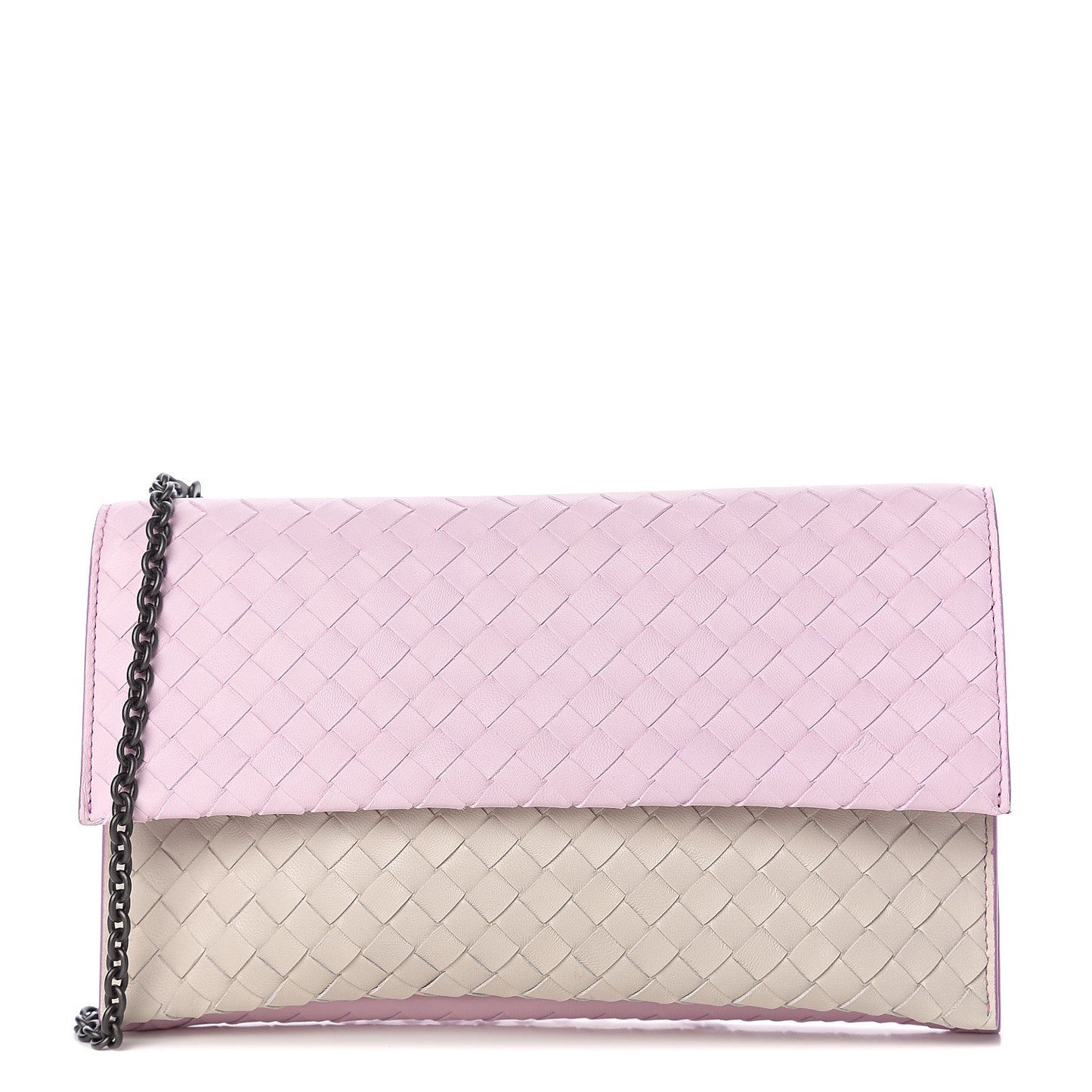 Nappa Intrecciato Wallet Bag Dragee Mist Twilight