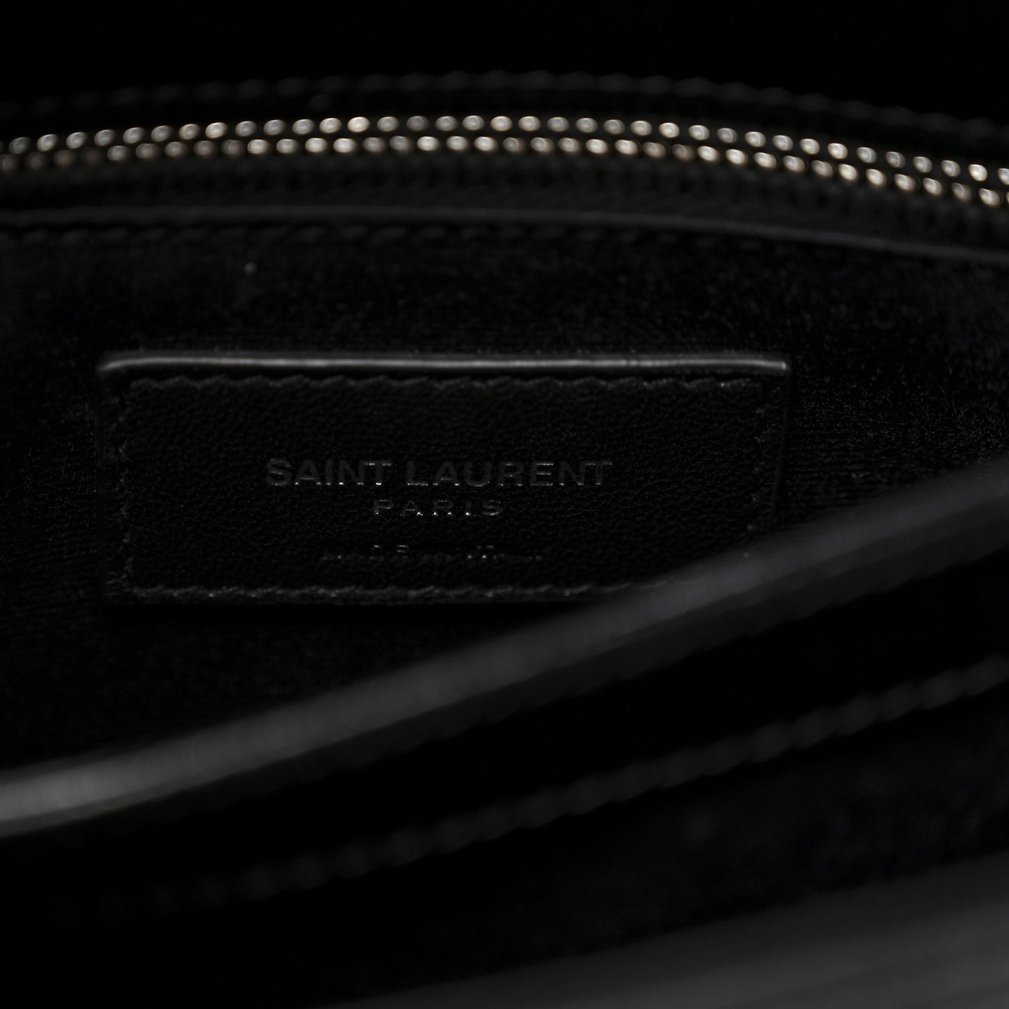 Calfskin Y Quilted Monogram Toy Loulou Crossbody Bag Black