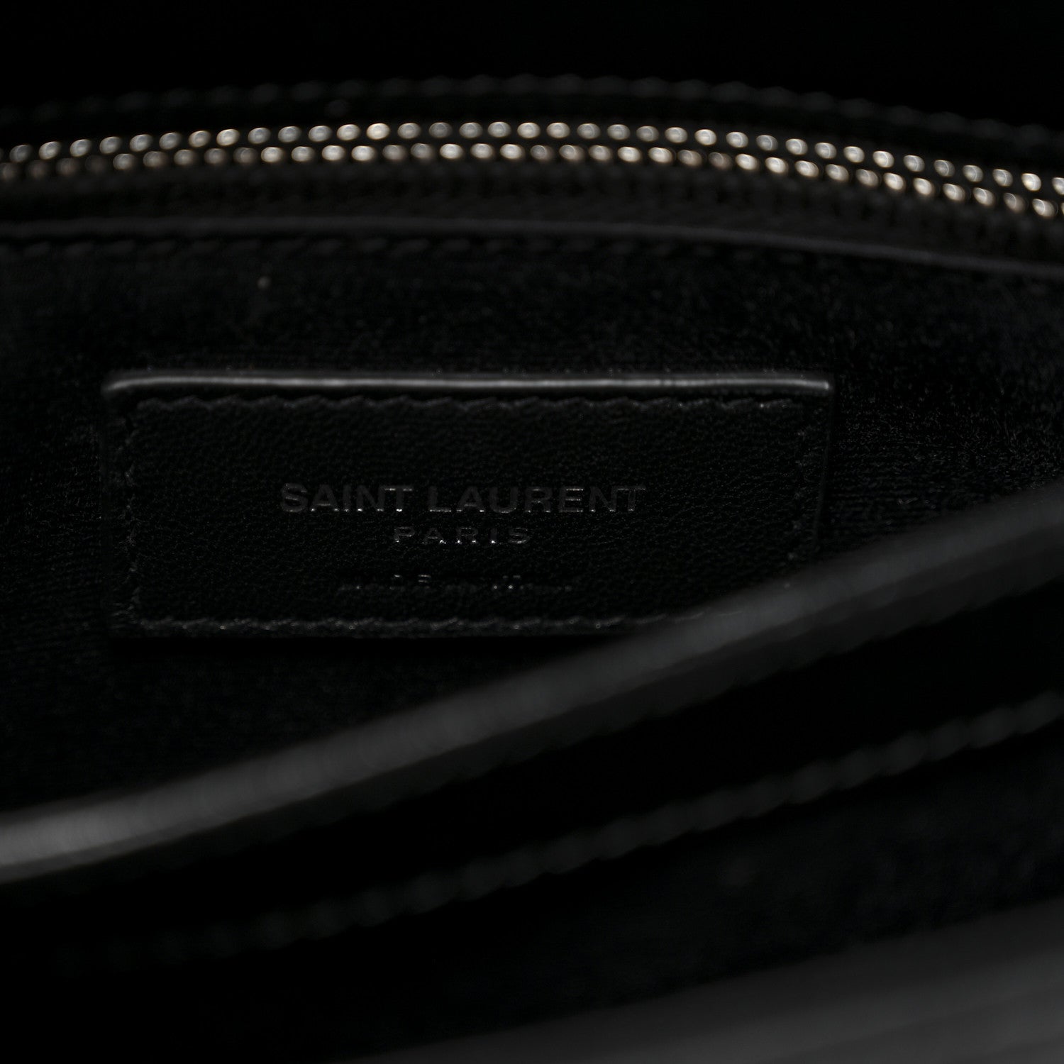 Saint Laurent Calfskin Y Quilted Monogram Toy Loulou Crossbody Bag Black 7 of 12