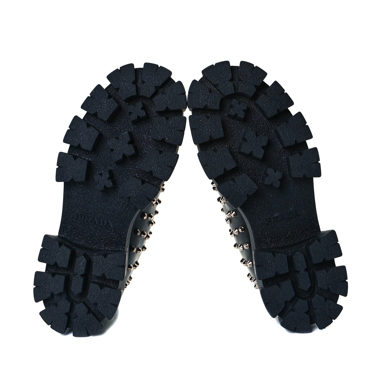 Spazzolato Rois Studded Lace Up Monolith 55mm Derby Loafers 39 Black