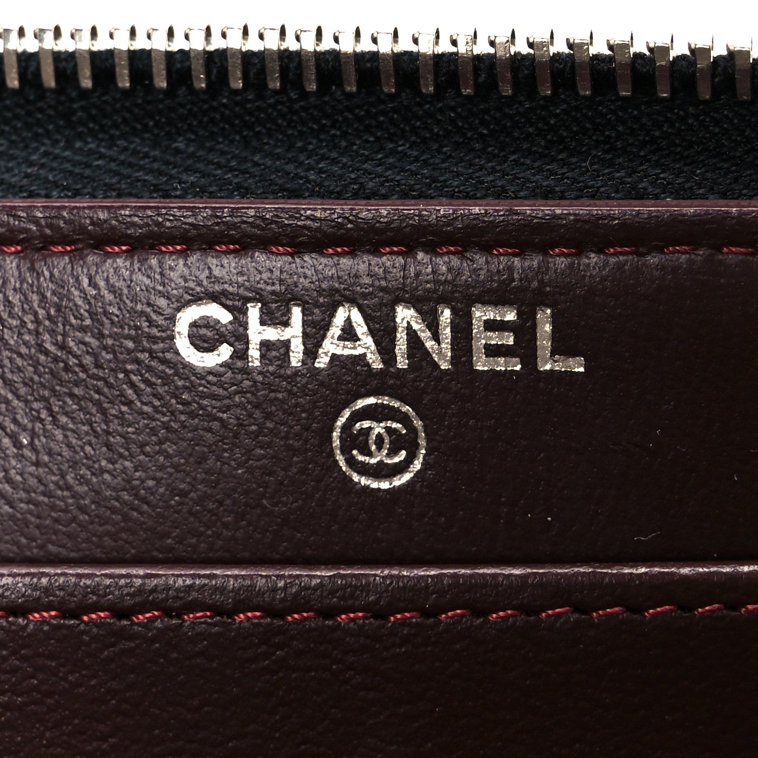 Chanel Lambskin Quilted Large Gusset Zip Around Wallet Black 12 of 18