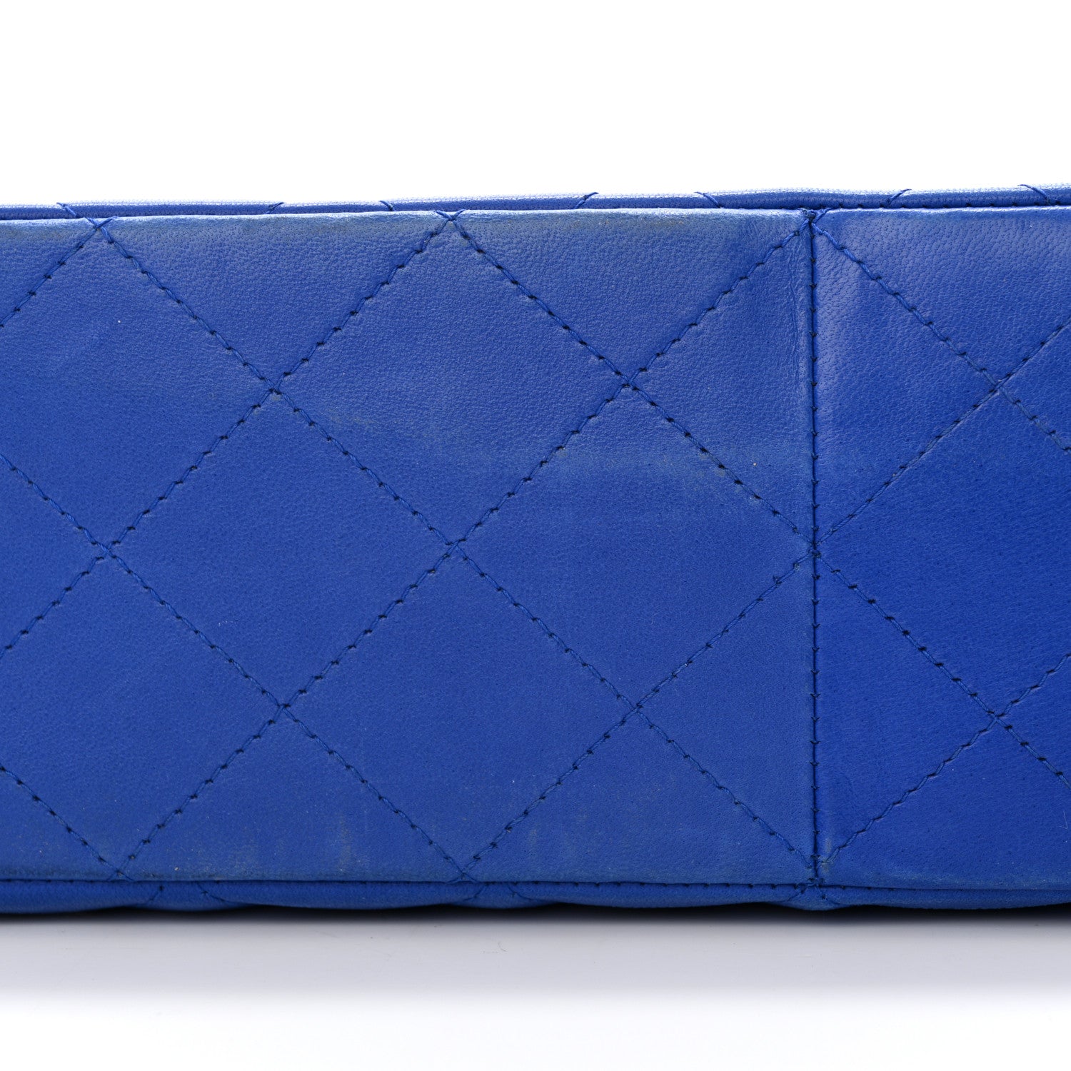 Chanel Lambskin Quilted Jumbo Single Flap Blue 11 of 16