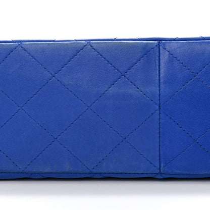 Chanel Lambskin Quilted Jumbo Single Flap Blue 11 of 16