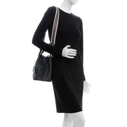 MCM Grained Calfskin Medium Milla Tote Phantom Grey 2 of 13