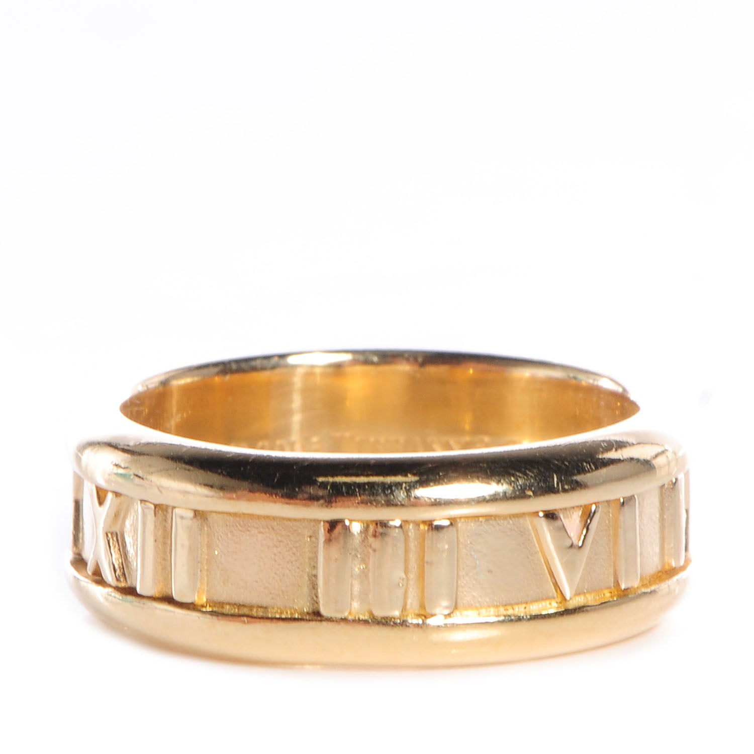 Tiffany 18k Yellow Gold Atlas Ring Size 5.75 1 of 4