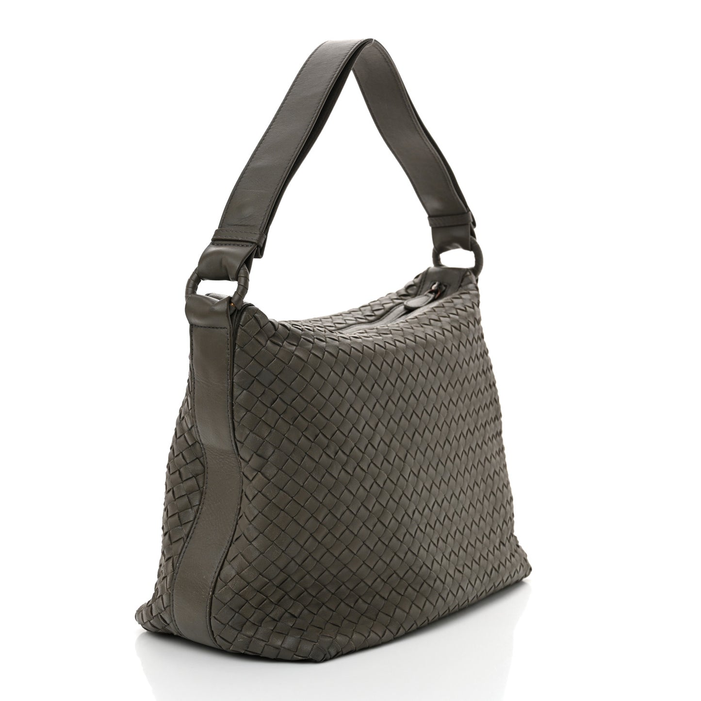 Nappa Intrecciato Hobo Shadow