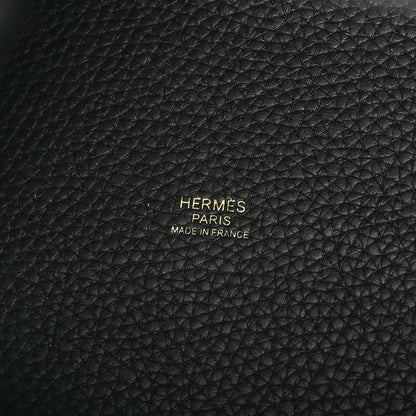 Hermes Taurillon Clemence Picotin Lock 22 MM Black 6 of 13