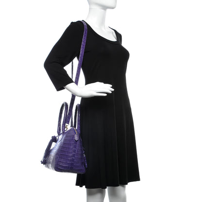 Nancy Gonzalez Crocodile Dome Satchel Purple 2 of 16