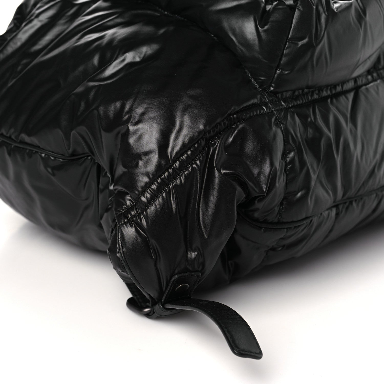 Bottega Veneta Nylon Calfskin Spinnaker Backpack Black 4 of 8