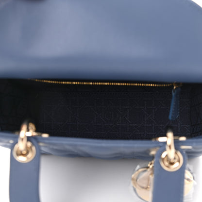 Christian Dior Lambskin Cannage Small My Lady Dior Blue Grey 4 of 10