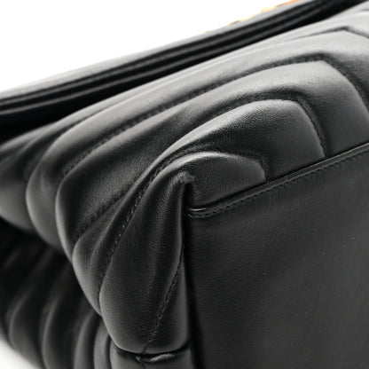 Saint Laurent Calfskin Y Quilted Monogram Medium Loulou Chain Satchel Black 9 of 11
