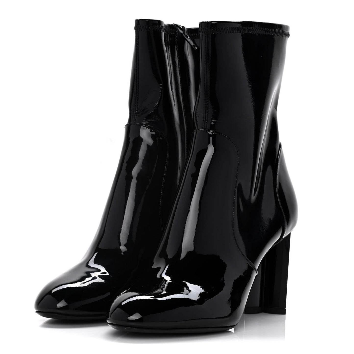 Patent Uniformes Silhouette Ankle Boots 38 Black