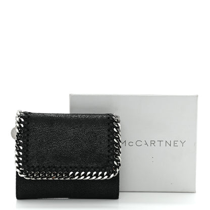 Stella McCartney Shaggy Deer Small Falabella Flap Wallet Black 8 of 8