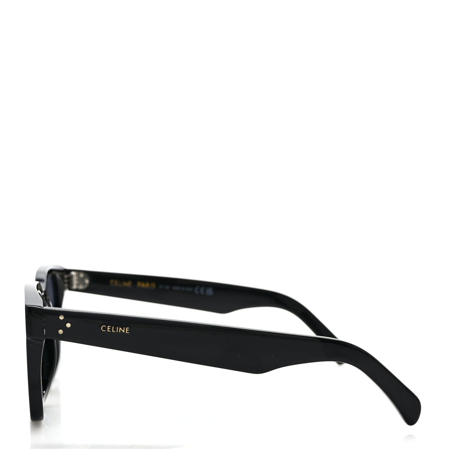 Acetate Polarized Square Sunglasses CL40248I Black