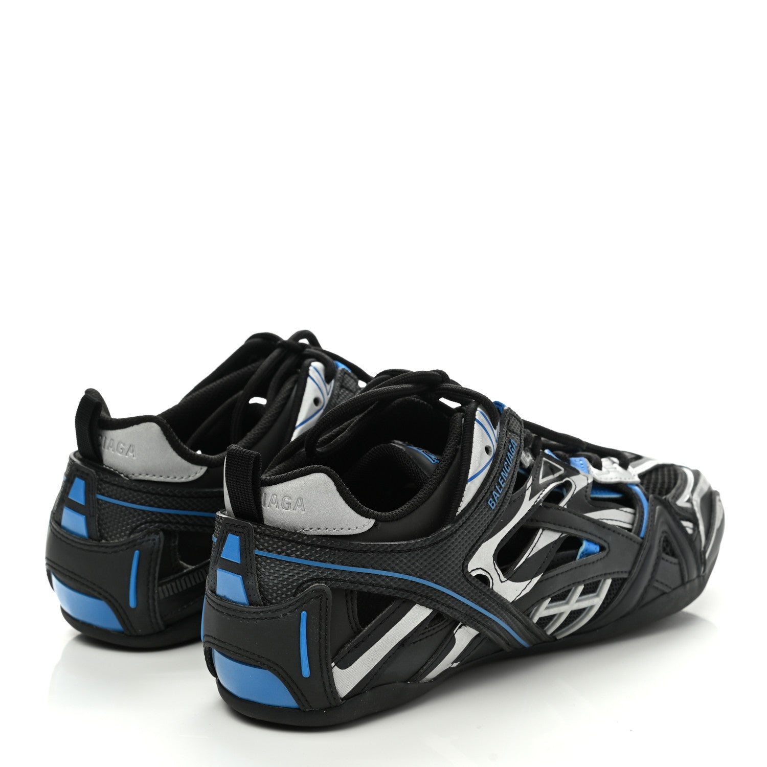 Balenciaga Mesh Rubber Mens Drive Sneakers 41 Blue Black 4 of 8