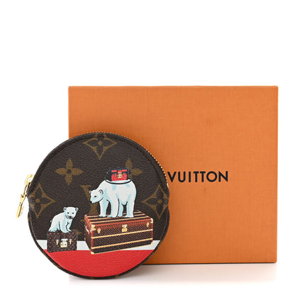 Louis Vuitton Monogram 2017 Christmas Animation Round Coin Purse 8 of 8