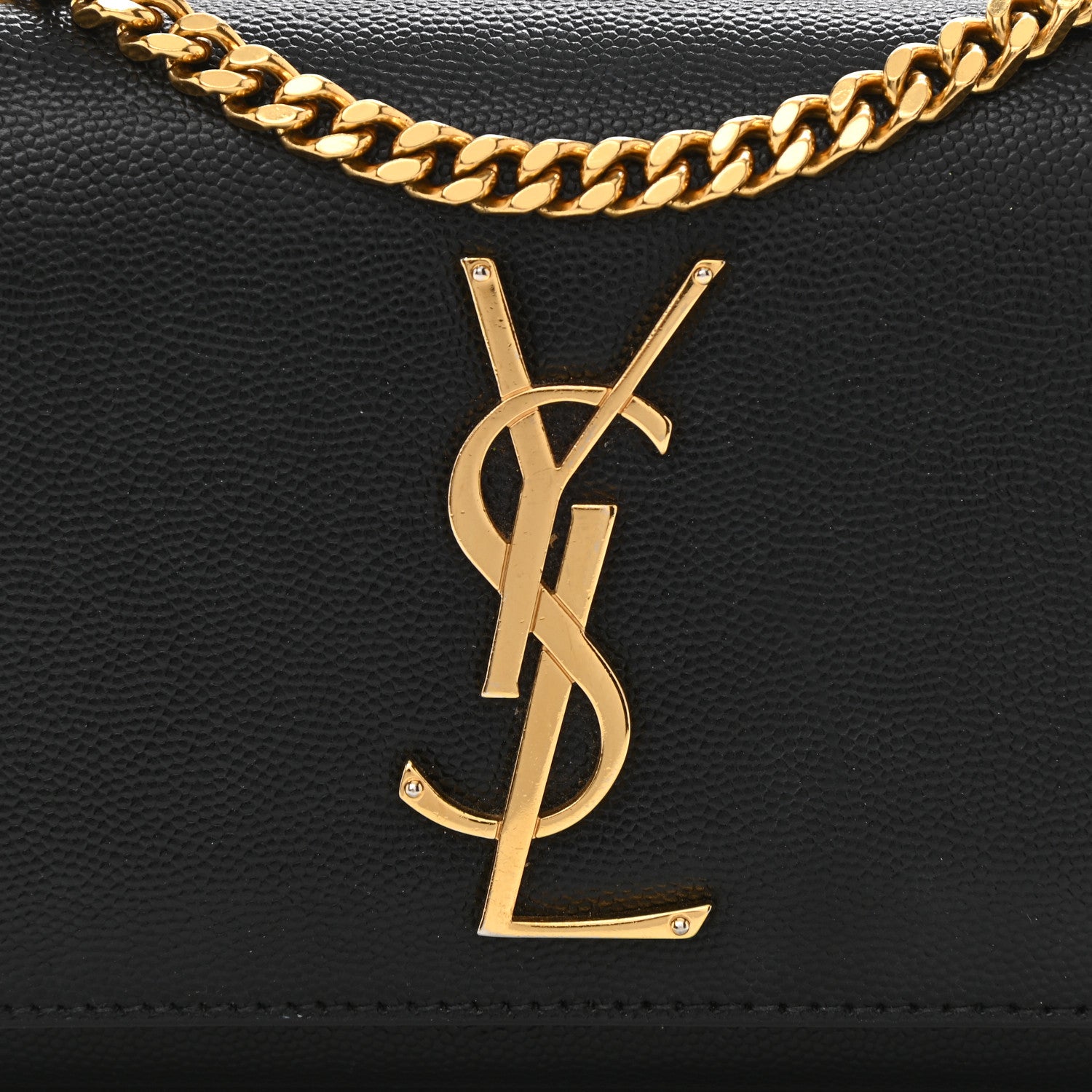 Saint Laurent Grain De Poudre Toy Monogram Kate Satchel Black 8 of 8