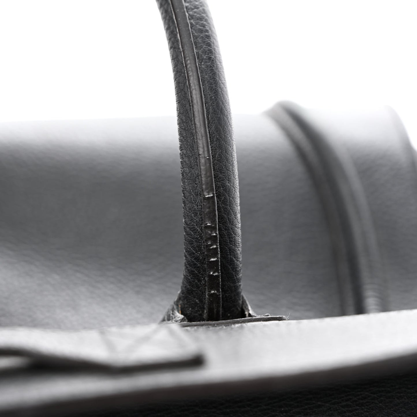 Drummed Calfskin Mini Luggage Black