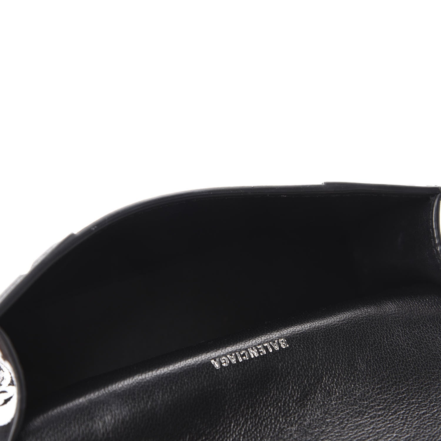 Balenciaga Calfskin Graffiti Hourglass Belt Bag S Black White 5 of 9