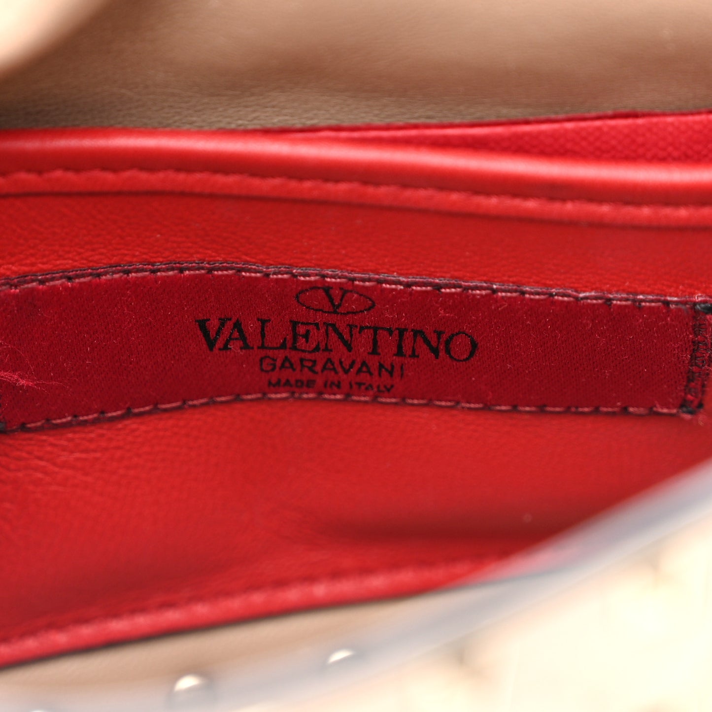 Nappa Small Rockstud Spike Shoulder Bag Poudre