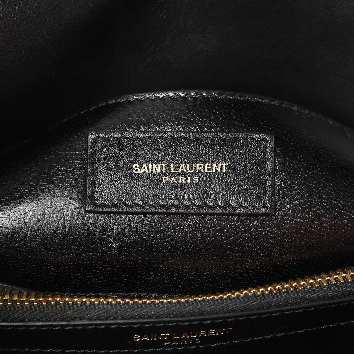 Saint Laurent Calfskin Suede Matelasse Chevron Monogram Medium College Bag Marine 7 of 8