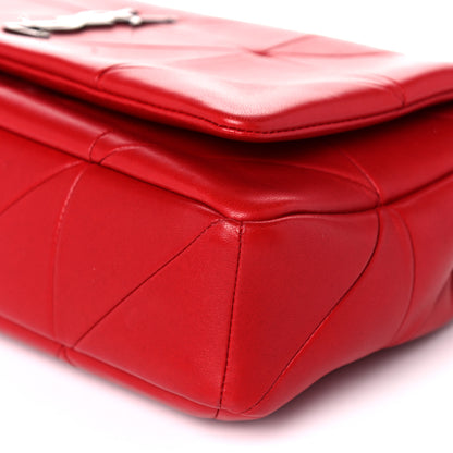 Saint Laurent Lambskin Patchwork Monogram Medium Jamie Red 9 of 13