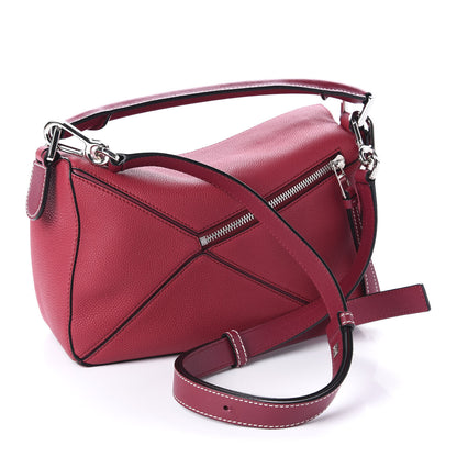 Loewe Calfskin Small Puzzle Bag Raspberry 3 of 10